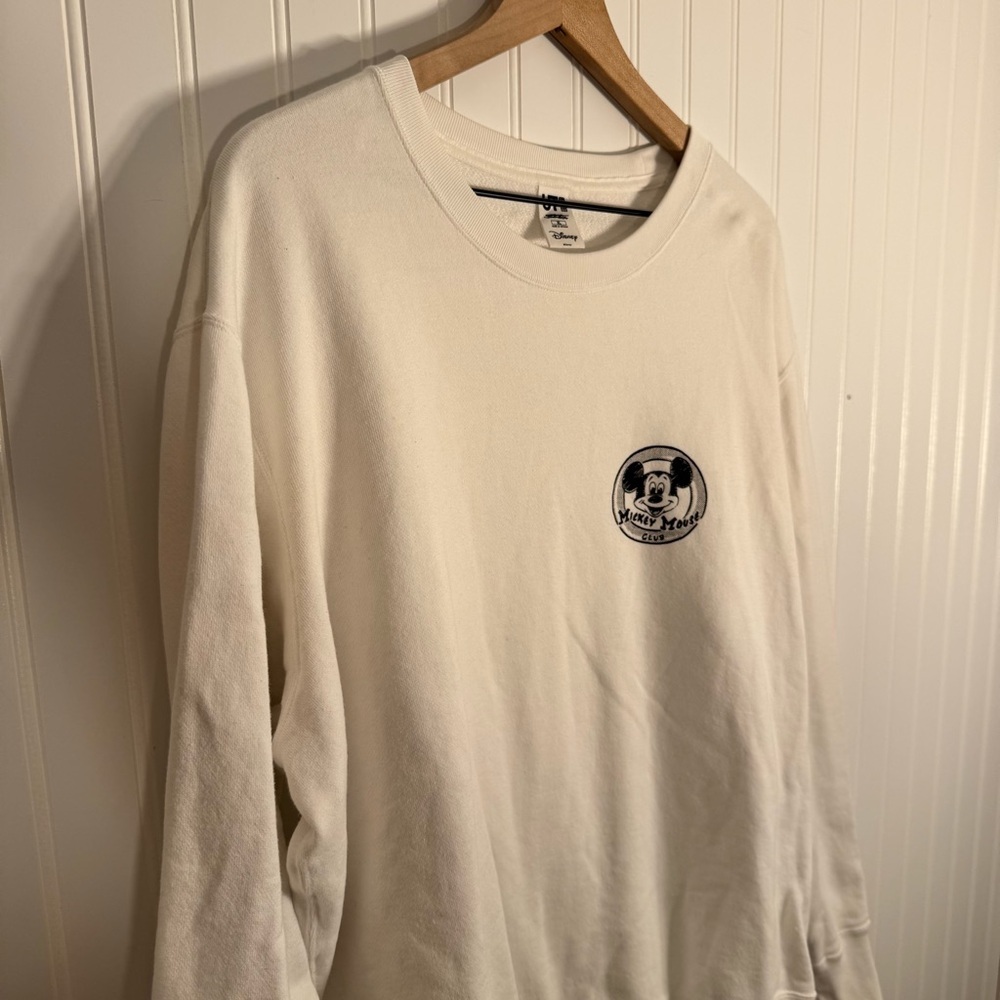 Disney X Uniqlo X Joshua Vides Women’s Mickey Mouse Club White Crewneck Size XL - Picture 5 of 13